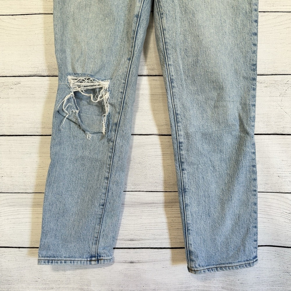 Madewell Perfect Vintage Crop Jean Button Fly Stretch Womens Sz 27 Distressed - Picture 3 of 7